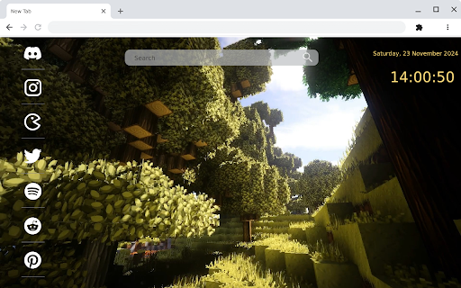 Minecraft Nature Live Wallpaper  from Chrome web store to be run with OffiDocs Chromium online