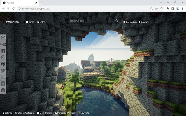Minecraft Wallpaper  from Chrome web store to be run with OffiDocs Chromium online
