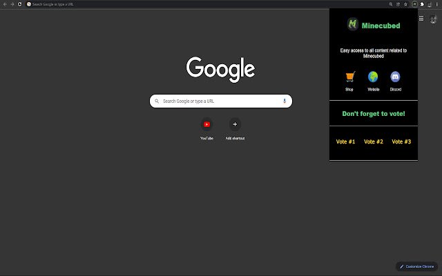 תוסף Minecubed מחנות האינטרנט של Chrome להפעלה עם OffiDocs Chromium באינטרנט