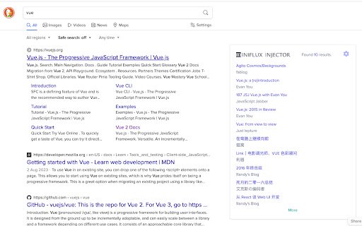 Miniflux injector  from Chrome web store to be run with OffiDocs Chromium online