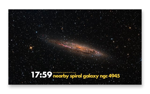 Image d'astronomie minimale du jour (APOD) de la boutique en ligne Chrome à exécuter avec OffiDocs Chromium en ligne