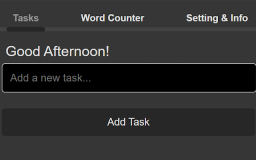MinimaList  from Chrome web store to be run with OffiDocs Chromium online