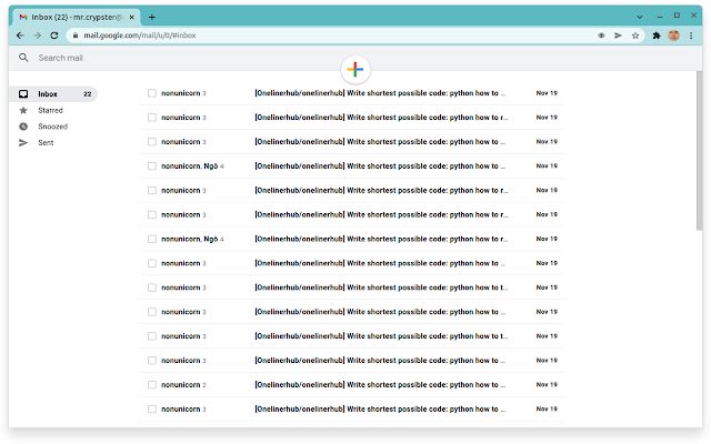 Minimalistyczny Gmail ze sklepu internetowego Chrome do uruchomienia z OffiDocs Chromium online
