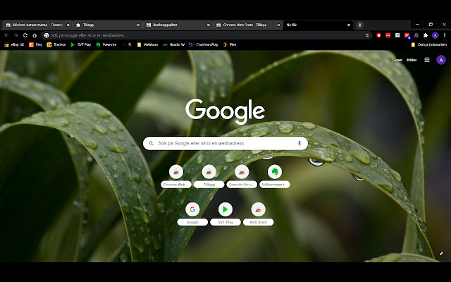 Minimal nature theme  from Chrome web store to be run with OffiDocs Chromium online
