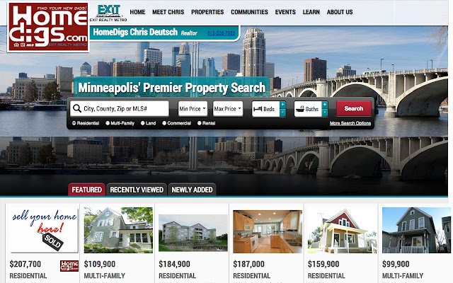 Minneapolis Homes For Sale de Chrome web store sera exécuté avec OffiDocs Chromium en ligne