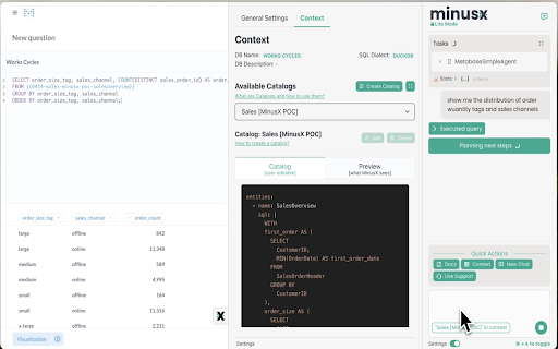 MinusX  from Chrome web store to be run with OffiDocs Chromium online