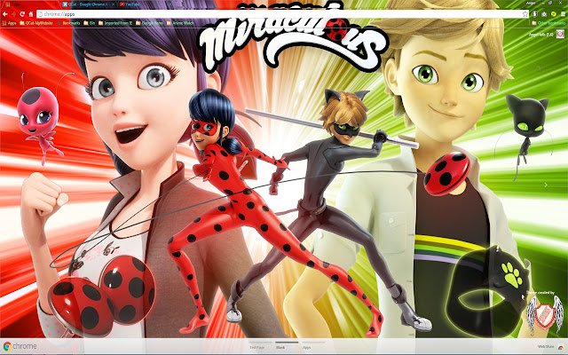 Miraculous Ladybug 13 1366x768 из интернет-магазина Chrome будет работать с OffiDocs Chromium online