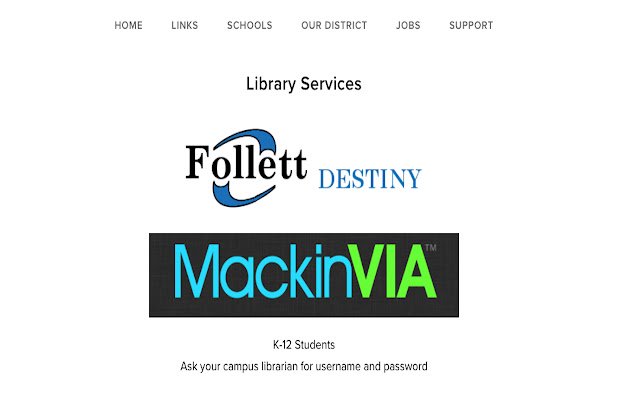 MISD Library Services  from Chrome web store to be run with OffiDocs Chromium online