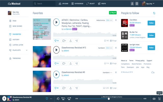 mixcloud copy2clipboard da Chrome Web Store para ser executado com OffiDocs Chromium online