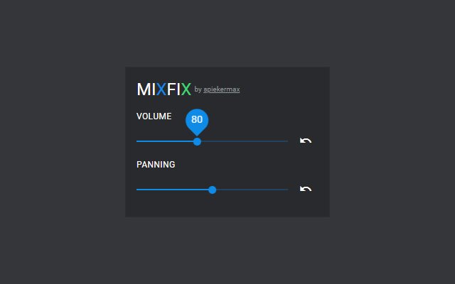 يتم تشغيل MixFix من متجر Chrome الإلكتروني مع OffiDocs Chromium عبر الإنترنت
