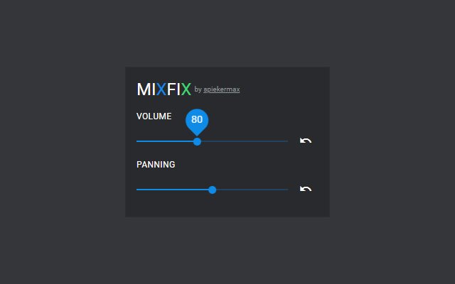 MixFix dal Chrome Web Store da eseguire con OffiDocs Chromium online