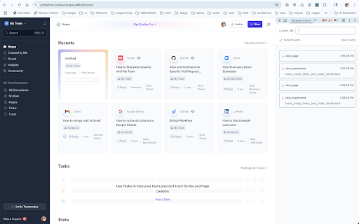 Mixpanel Event List Extension  from Chrome web store to be run with OffiDocs Chromium online