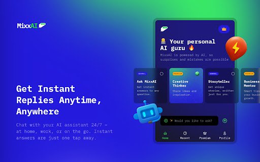 MixxAI – Multi LLM Chat AI  from Chrome web store to be run with OffiDocs Chromium online
