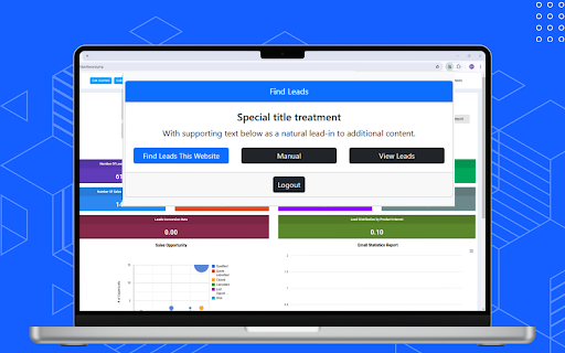 MLeads CRM Leads Sales Tracker  from Chrome web store to be run with OffiDocs Chromium online