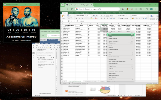 MMA Countdown  from Chrome web store to be run with OffiDocs Chromium online