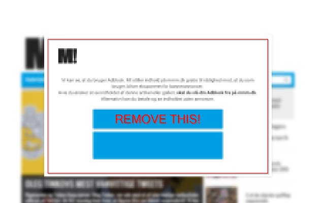 mmm.dk Adblock 경고 Chrome 웹 스토어의 차단기가 OffiDocs Chromium 온라인에서 실행됨