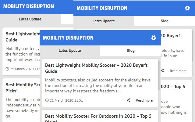 Mobility Disruption Latest Blog News  from Chrome web store to be run with OffiDocs Chromium online