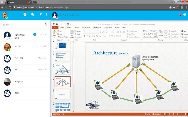 Moca Screen  Application Share  from Chrome web store to be run with OffiDocs Chromium online