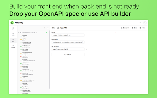 Mockery  from Chrome web store to be run with OffiDocs Chromium online