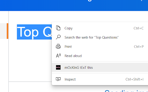 mOcKY mOcKInG tExT  from Chrome web store to be run with OffiDocs Chromium online