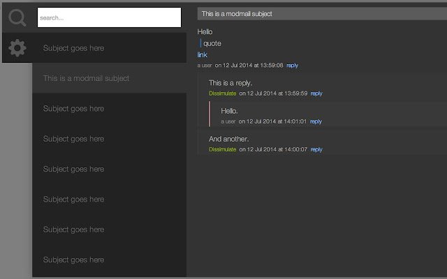 Moddit  from Chrome web store to be run with OffiDocs Chromium online