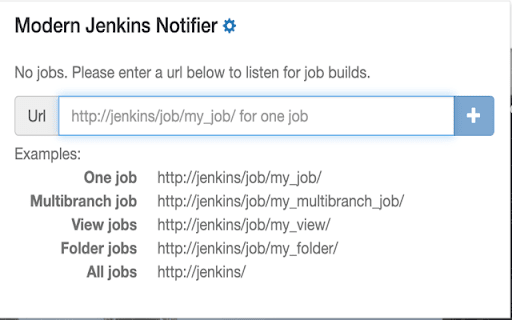 Modern Jenkins Notifier  from Chrome web store to be run with OffiDocs Chromium online