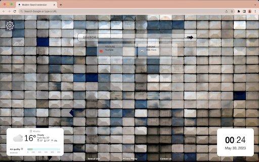 Modern Search  from Chrome web store to be run with OffiDocs Chromium online