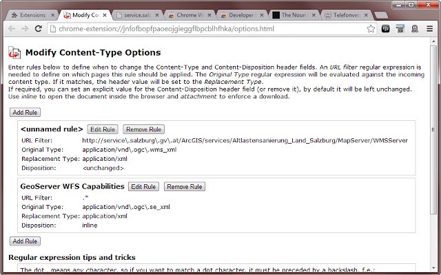 Ubah suai Jenis Kandungan daripada kedai web Chrome untuk dijalankan dengan OffiDocs Chromium dalam talian
