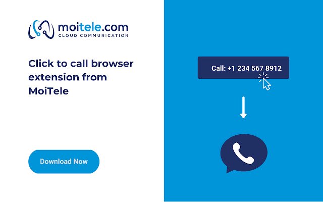 Moitele Click To Dial із веб-магазину Chrome для запуску з OffiDocs Chromium онлайн