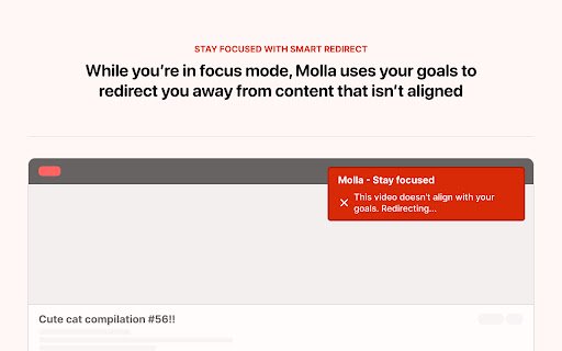 Molla Stay focused and block distractions  from Chrome web store to be run with OffiDocs Chromium online