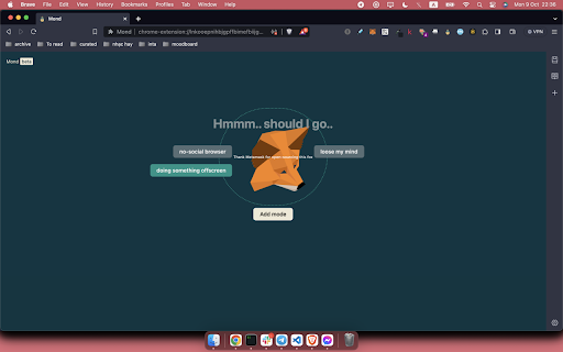 Mond (beta)  from Chrome web store to be run with OffiDocs Chromium online