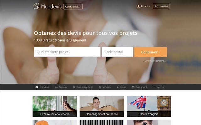 Mondevis  from Chrome web store to be run with OffiDocs Chromium online