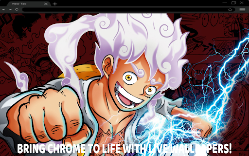Monkey D. LuffyGear 5 Live Wallpaper  from Chrome web store to be run with OffiDocs Chromium online