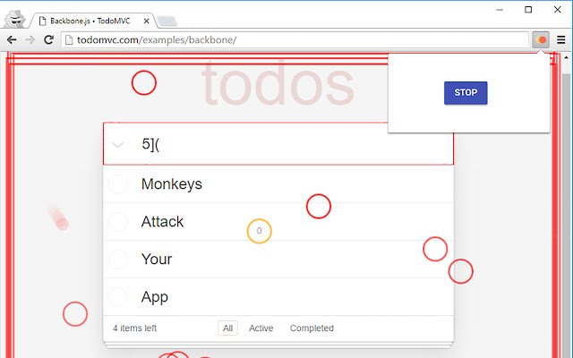 Monkey Testing  from Chrome web store to be run with OffiDocs Chromium online