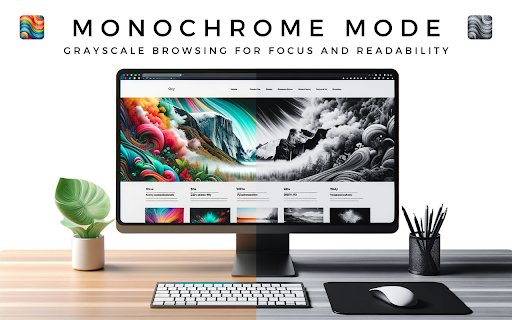 Monochrome Mode: Grayscale browsing  from Chrome web store to be run with OffiDocs Chromium online