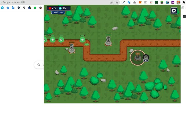 Monster Rush (Tower Defense) da Chrome Web Store será executado com o OffiDocs Chromium online