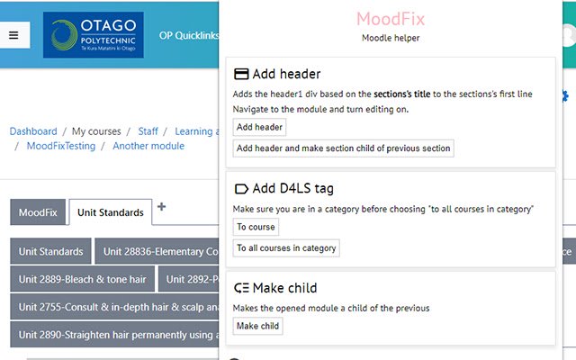 MoodFix từ cửa hàng Chrome trực tuyến sẽ được chạy với OffiDocs Chromium trực tuyến
