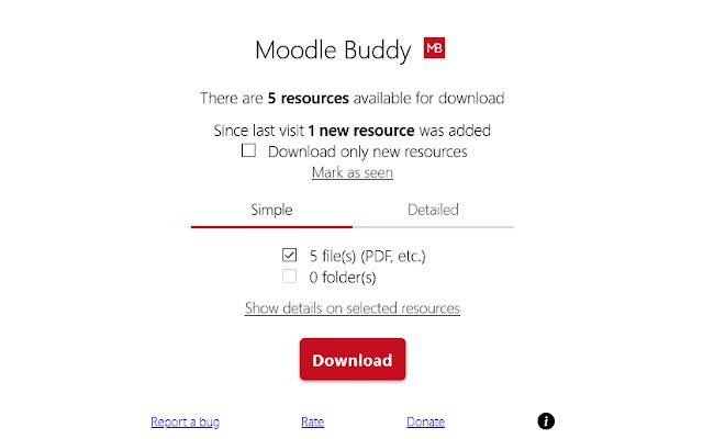 Moodle Buddy از فروشگاه وب Chrome با OffiDocs Chromium به صورت آنلاین اجرا می شود