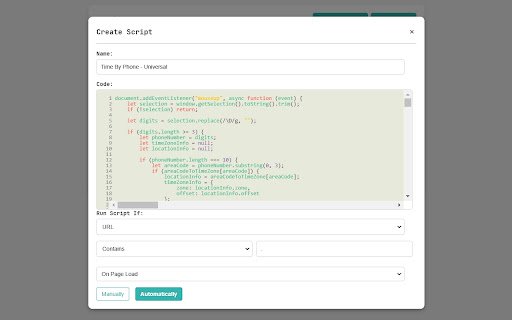Moonly JavaScript Injector  from Chrome web store to be run with OffiDocs Chromium online