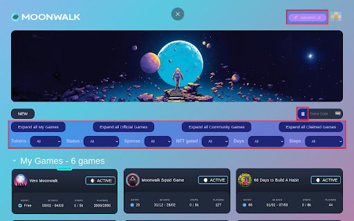 moonwalk interface improvement  from Chrome web store to be run with OffiDocs Chromium online