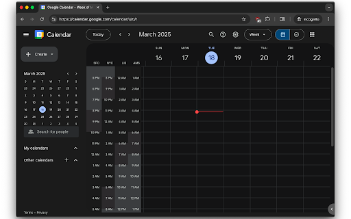 More Time Zones for Google Calendar  from Chrome web store to be run with OffiDocs Chromium online