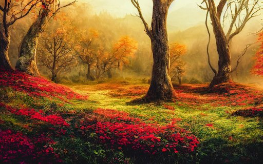 Morning flower forest  from Chrome web store to be run with OffiDocs Chromium online