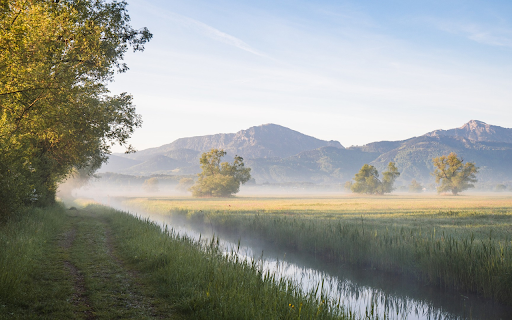 Morning in the countryside  from Chrome web store to be run with OffiDocs Chromium online