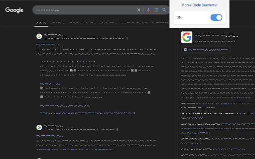 Morse Code Converter  from Chrome web store to be run with OffiDocs Chromium online