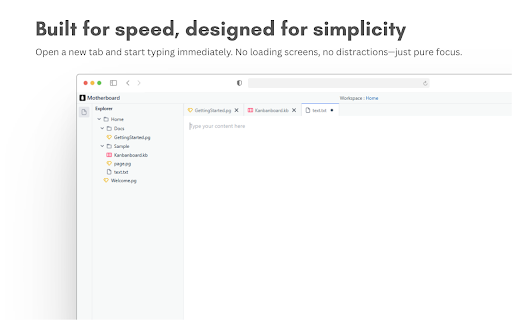 Motherboard : Notes + Knowledge Management from Chrome web store to be run with OffiDocs Chromium online Motherboard : Notes + Knowledge Management from Chrome web store to be run with OffiDocs Chromium online