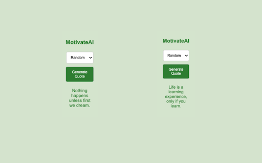 MotivateAI  from Chrome web store to be run with OffiDocs Chromium online
