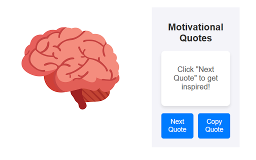 Motivational Quotes Generator  from Chrome web store to be run with OffiDocs Chromium online