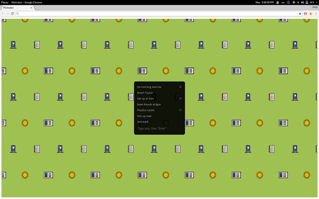 Motivator  from Chrome web store to be run with OffiDocs Chromium online