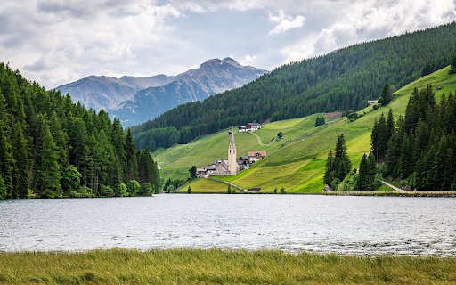 Mountain lake  from Chrome web store to be run with OffiDocs Chromium online