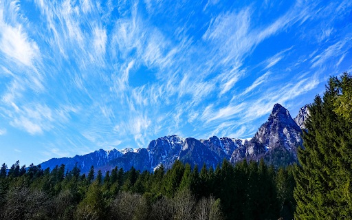 Mountains and Blue Clouds  from Chrome web store to be run with OffiDocs Chromium online
